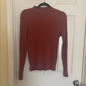 Red Mock neck long sleeve from Uniqlo. Size Medium